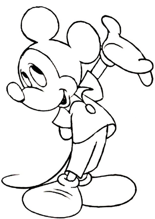 This Is Mickey Disney Coloring Page