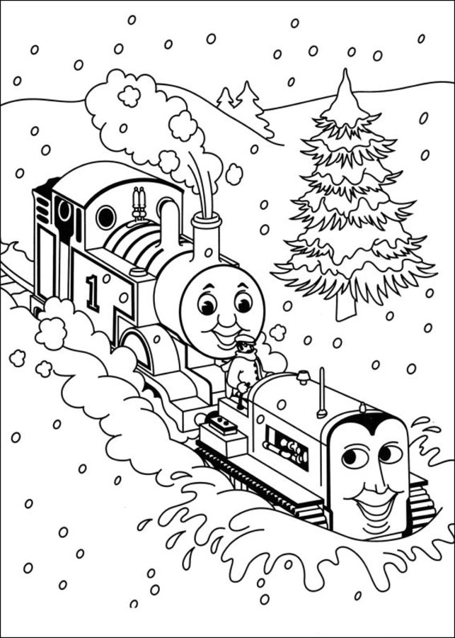 Thomas Helps Friend In The Snow