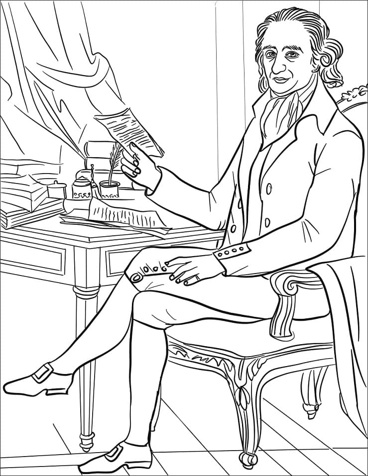 Thomas Paine Coloring Page