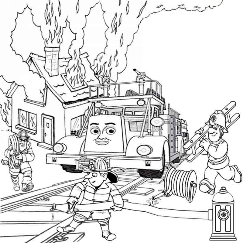 Thomas The Train Flynn Se838 Coloring Page
