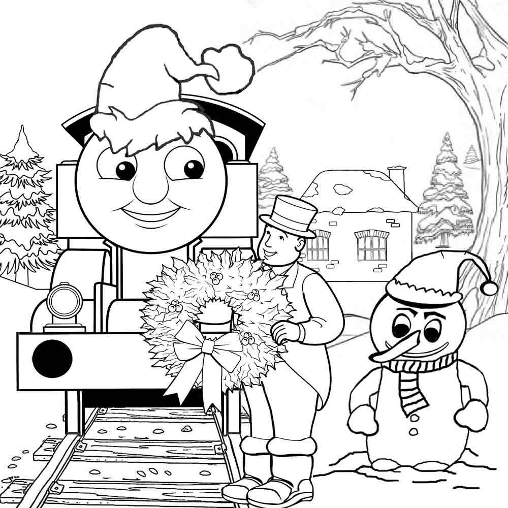 Thomas The Train S Christmas Day15f5 Coloring Page