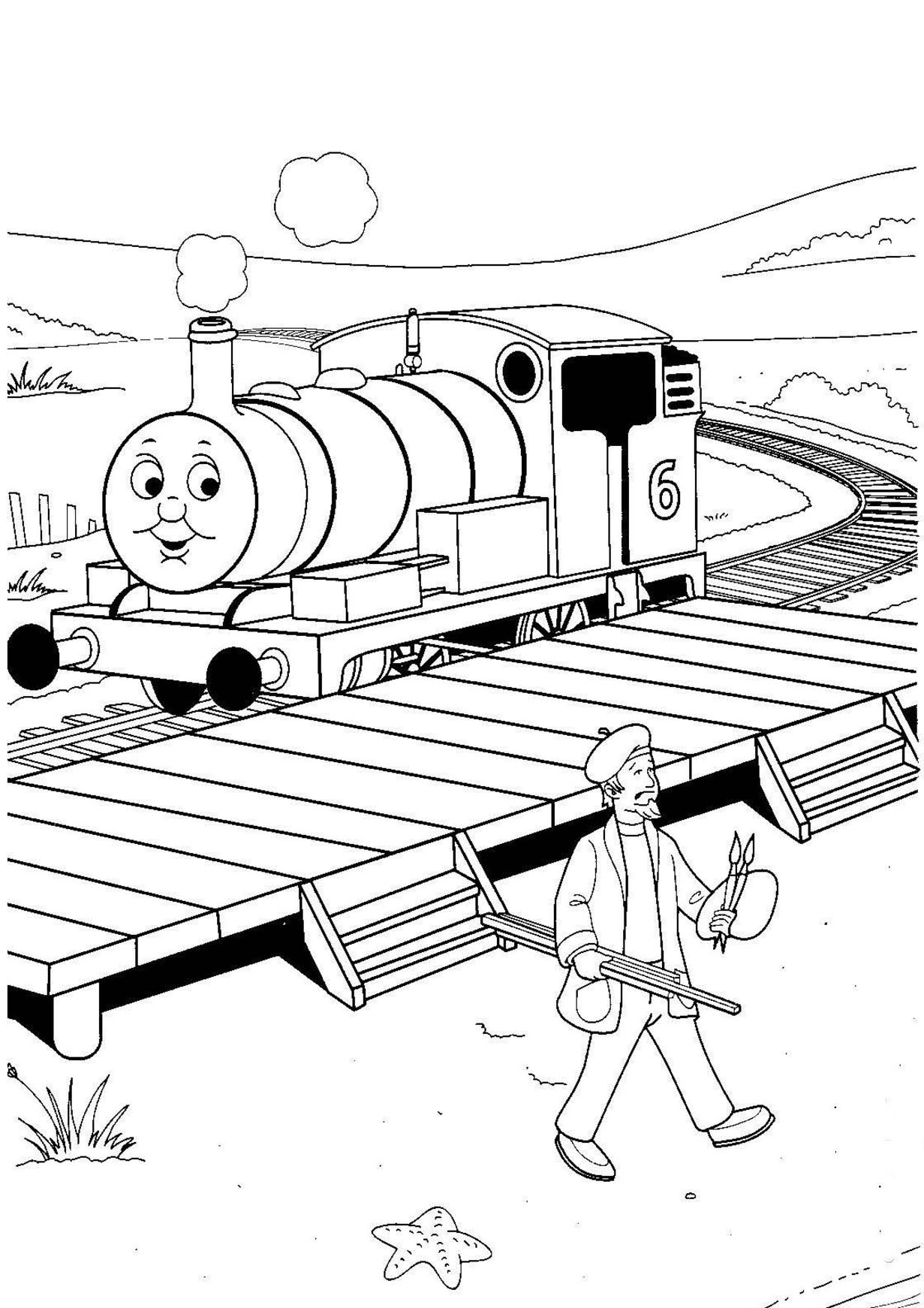 Thomas The Train S Free To Printcef0 Coloring Page