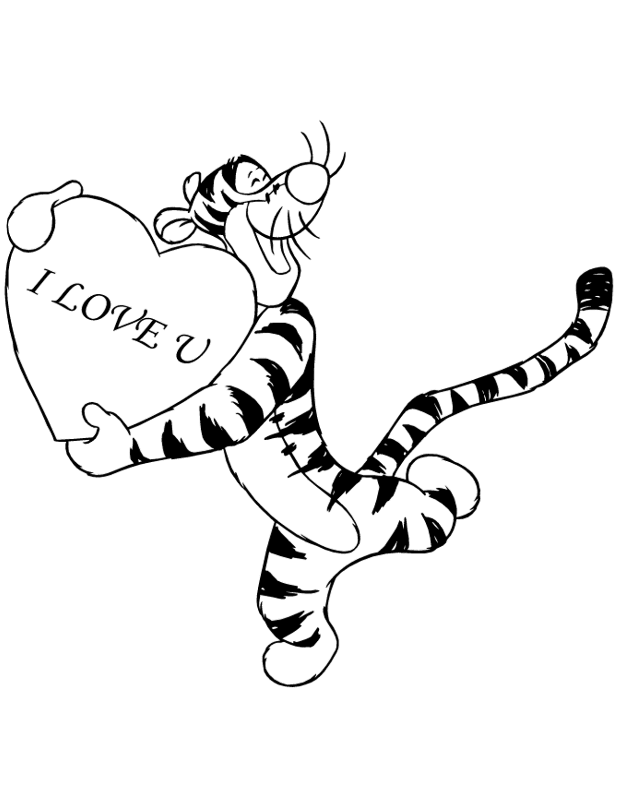Tiger I Love You Valentine