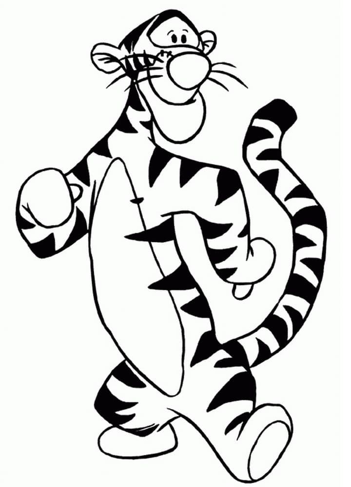 Tigger is Dancing Coloring Page