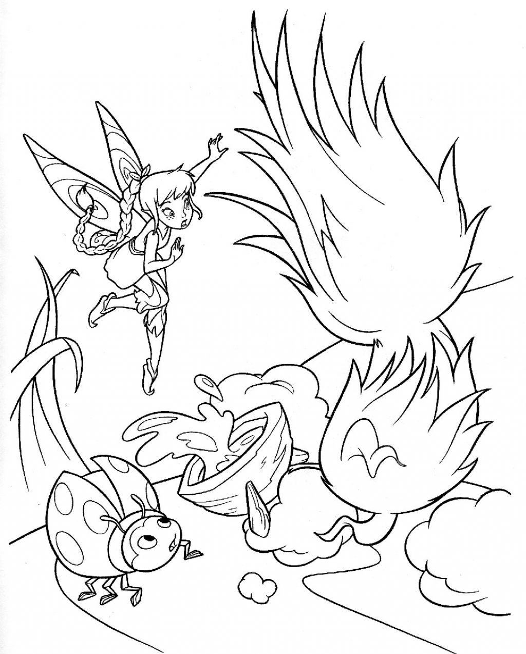 Tinkerbell Printables Coloring Page