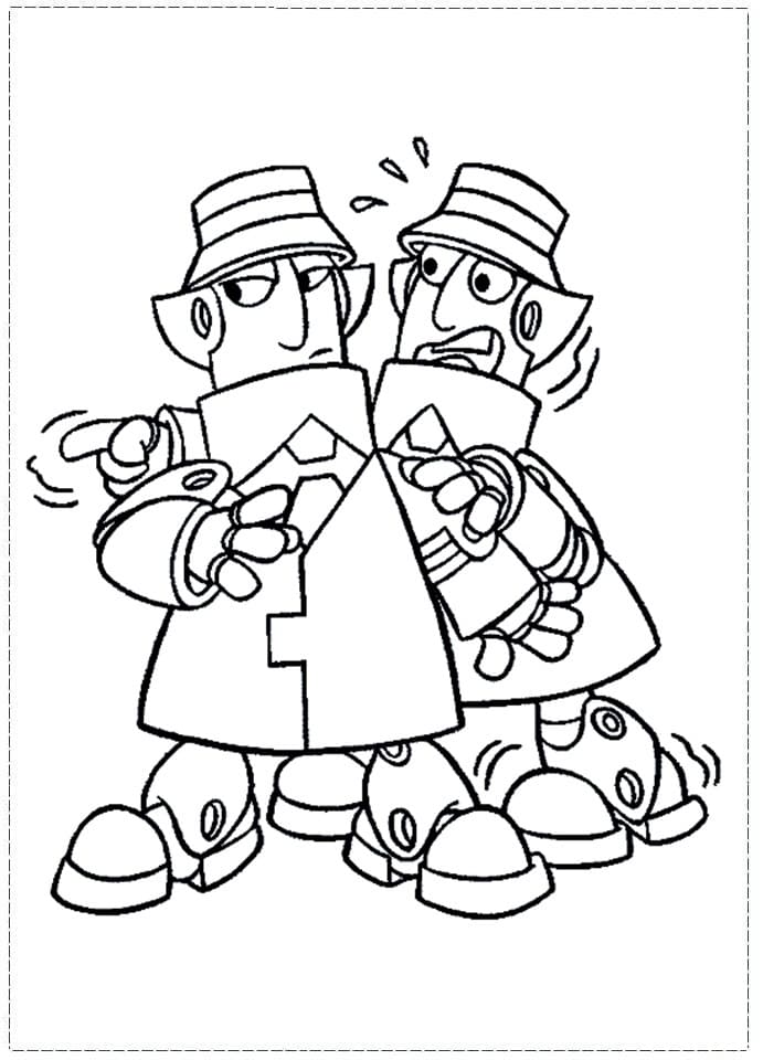 Tiny Inspector Gadget Coloring Page