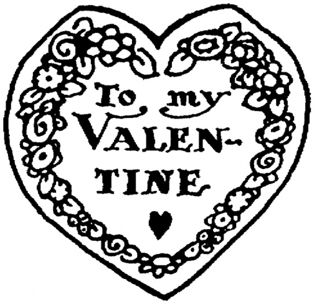 To My Valentines Coloring Page