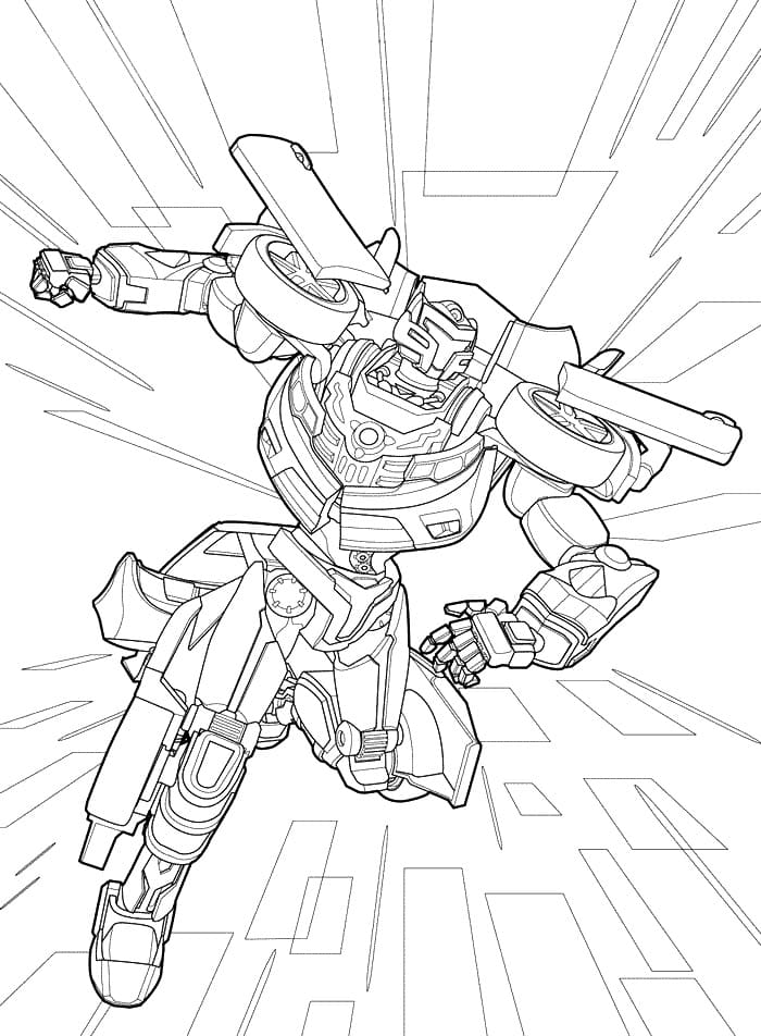 Tobot 1 Coloring Page