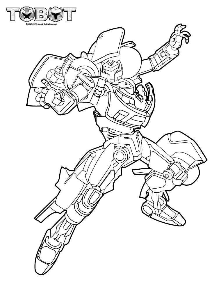 Tobot 2 Coloring Page