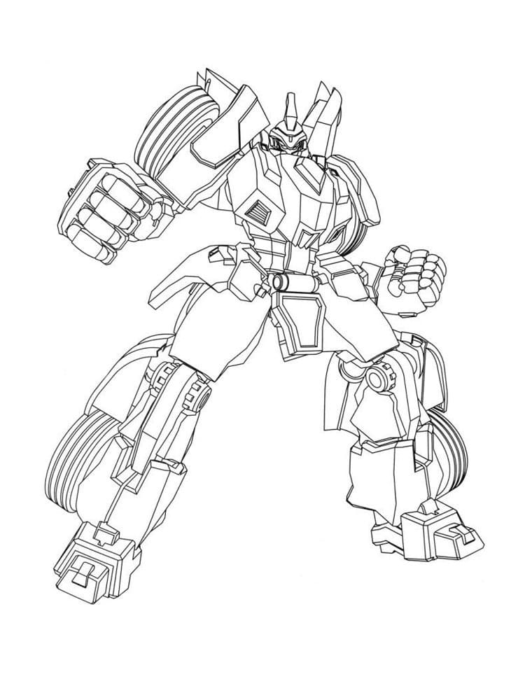 Tobot 3 Coloring Page