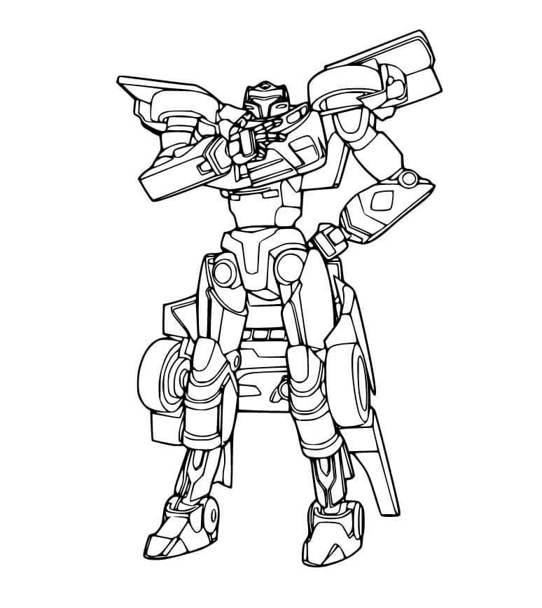 Tobot T Coloring Page