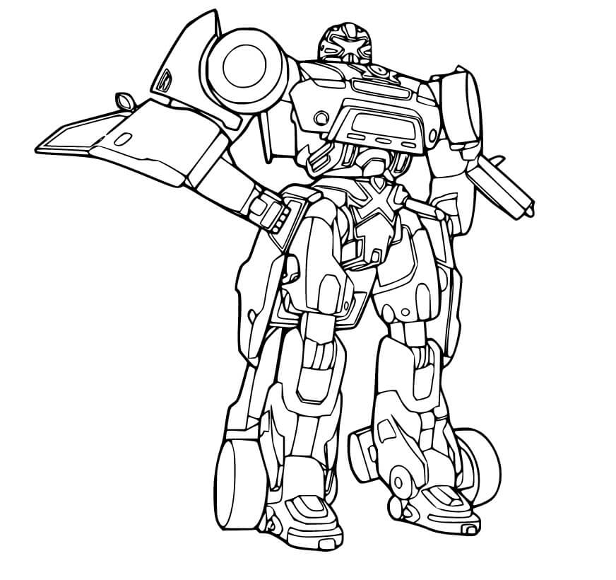 Tobot X Coloring Page