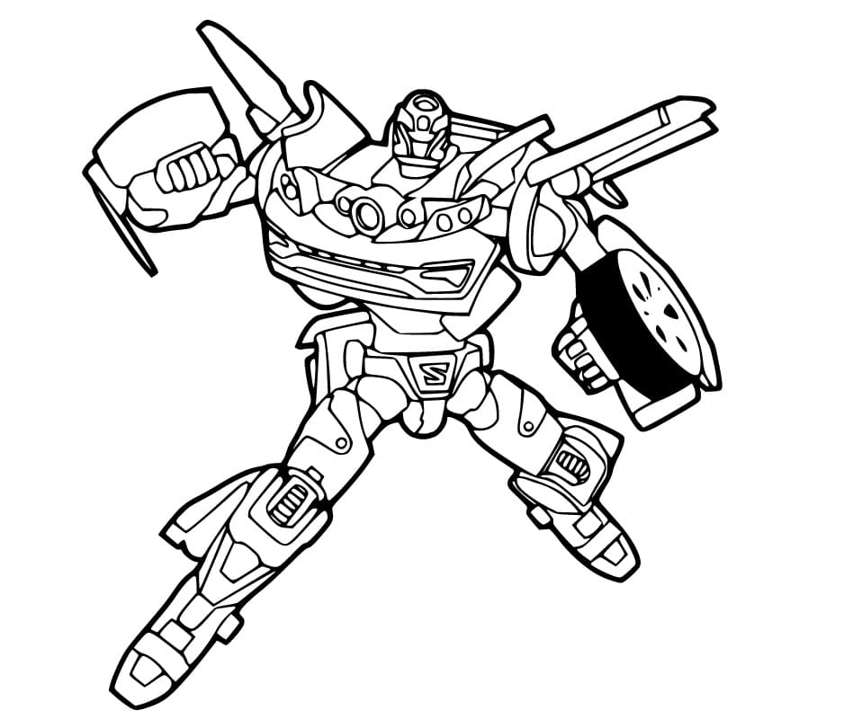 Tobot Z Coloring Page