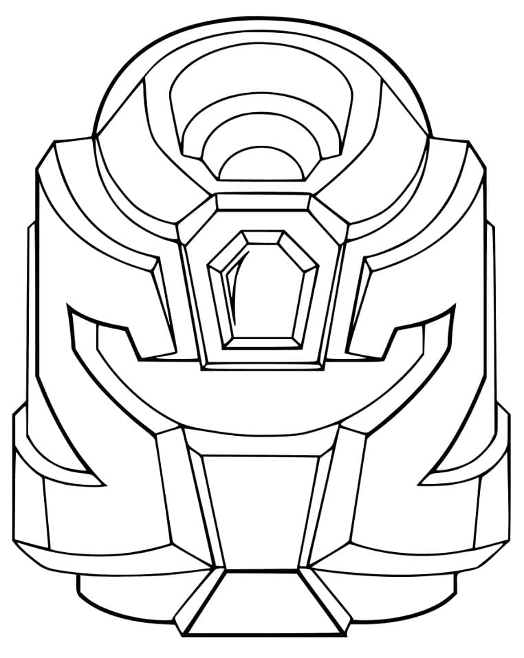 Tobot Z Mask Coloring Page