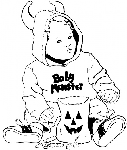 Toddler Printable Halloween Coloring Page