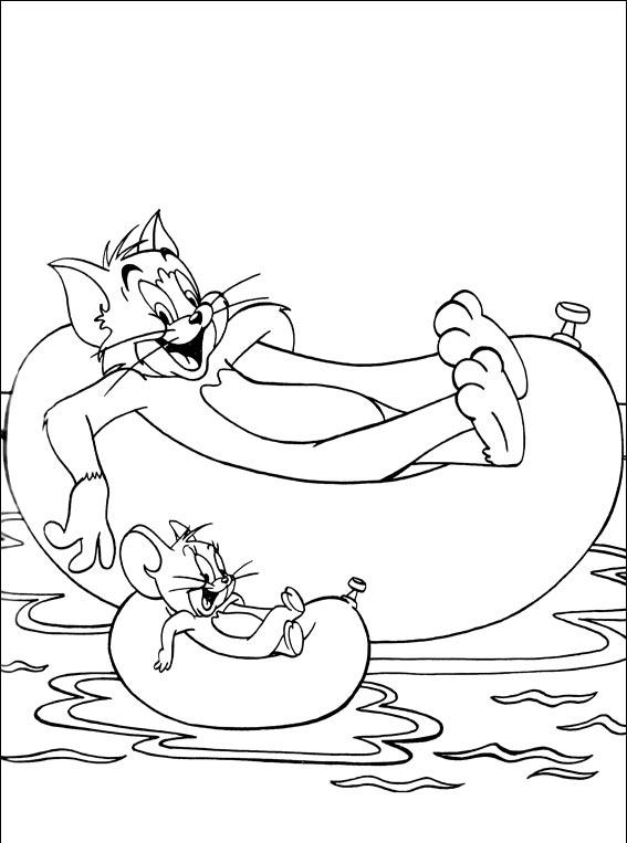 Tom And Jerry Enjoying Summer304b