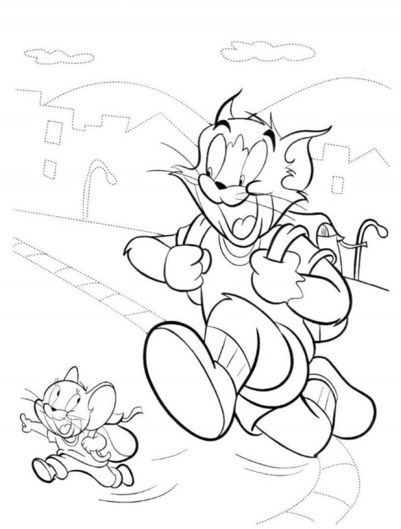 Tom And Jerry Going To School
