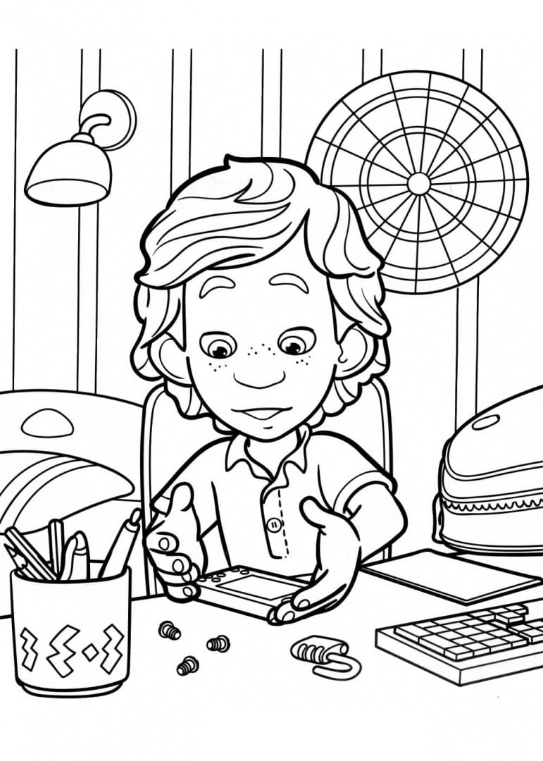 Tom from The Fixies 1 Coloring Page