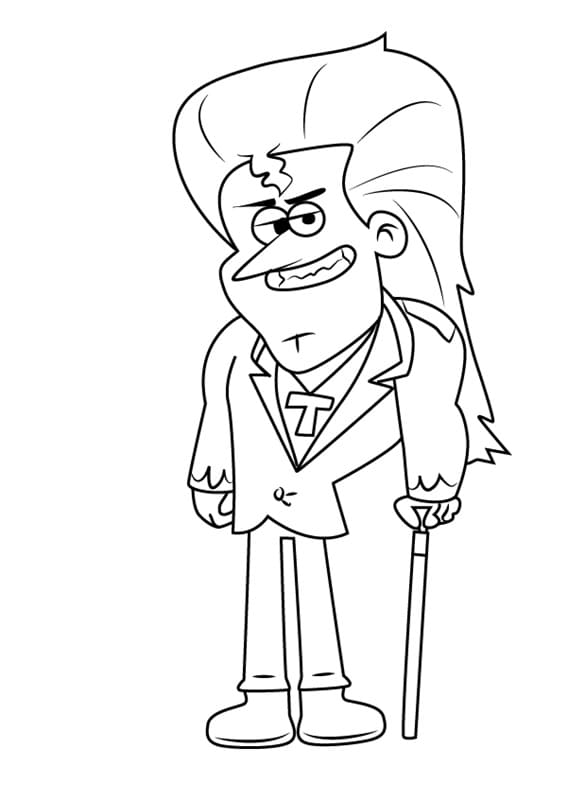 Tommy Sparkle from Looped Coloring Page
