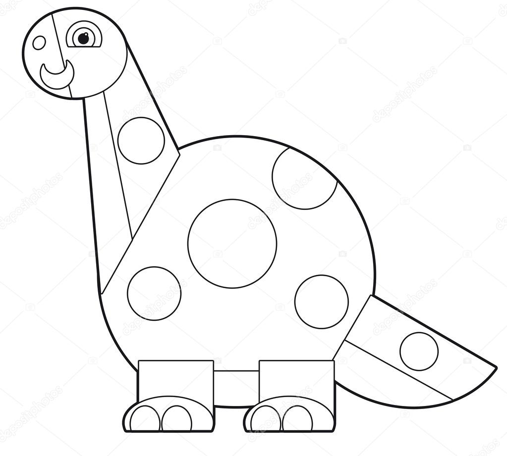 Toy Dinosaur Coloring Page