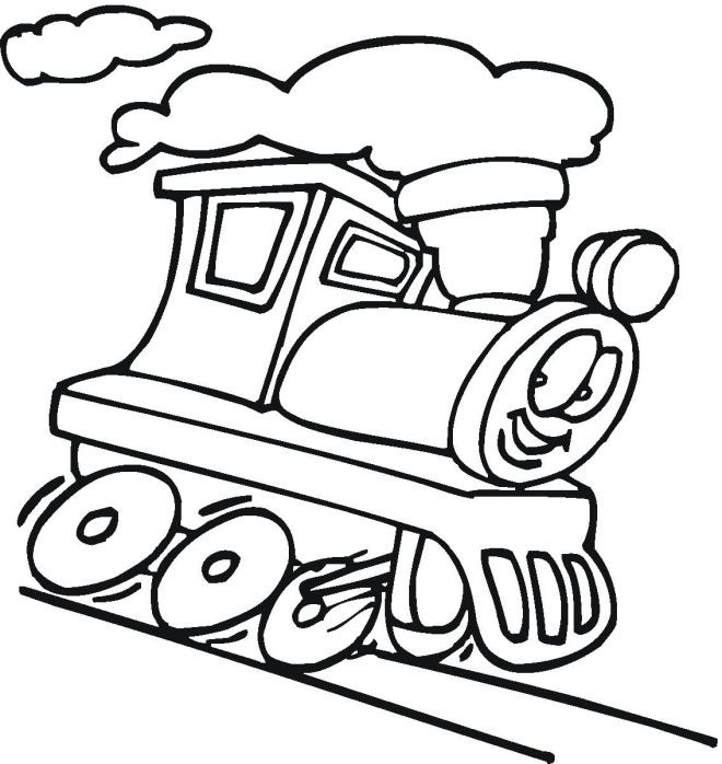 Train Transportation  For Kids00bc Coloring Page