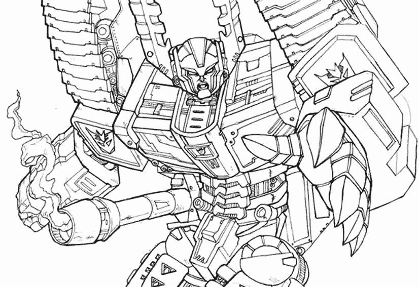 Transformers 64 Coloring Page