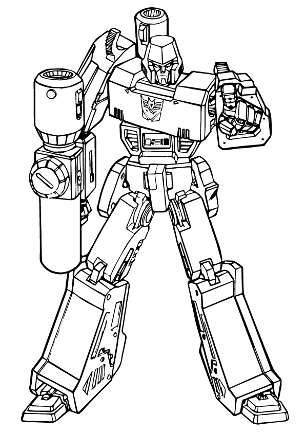Transformers Putting Down The Gun A4 Coloring Page