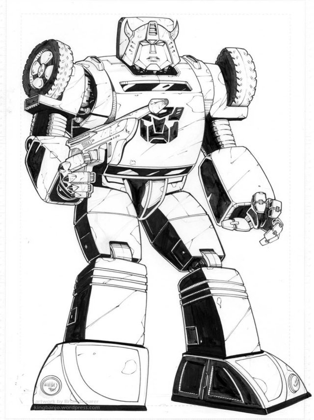 Transformers Bumblebee 3 Coloring Page