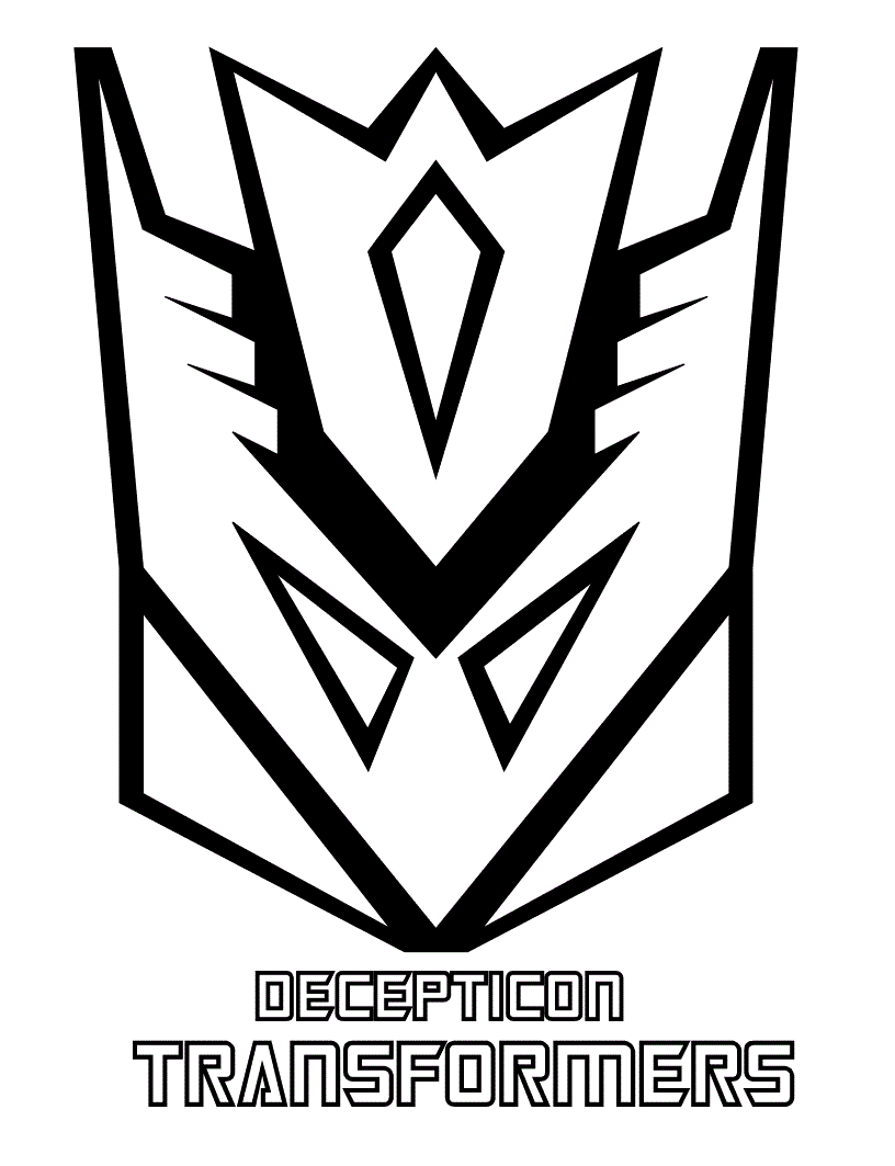 Transformers Decepticon Coloring Page