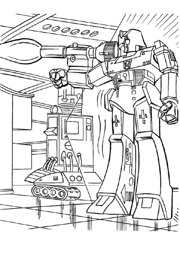 Transformers Power A4 Coloring Page