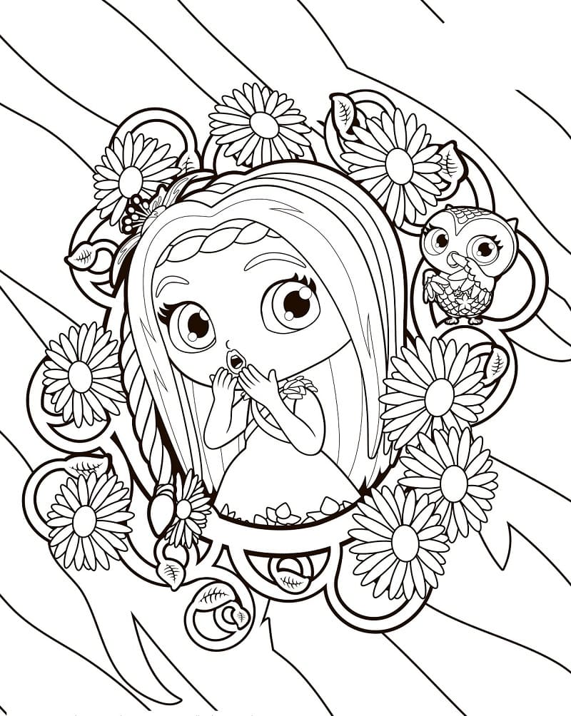 Treble and Posie Coloring Page