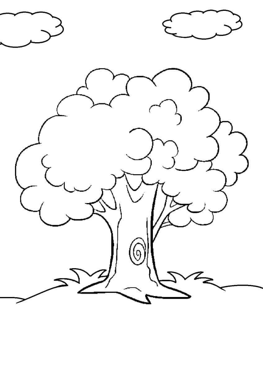 Tree 2 Coloring Page