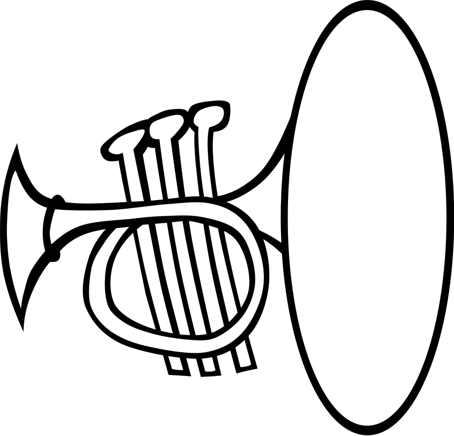Trumpets Coloring Page