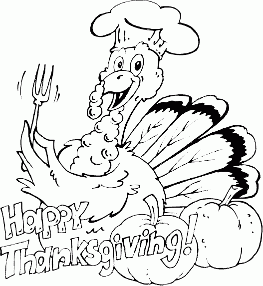 Turkey Said Happy Thanksgiving S For Kidsaeaa Coloring Page