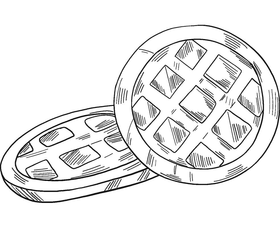 Two Cookies Coloring Page