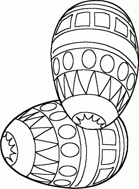 Two Easter S Eggse6ae Coloring Page