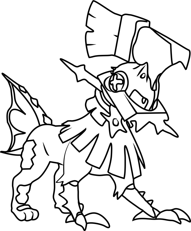 Type Null Pokemon Coloring Page