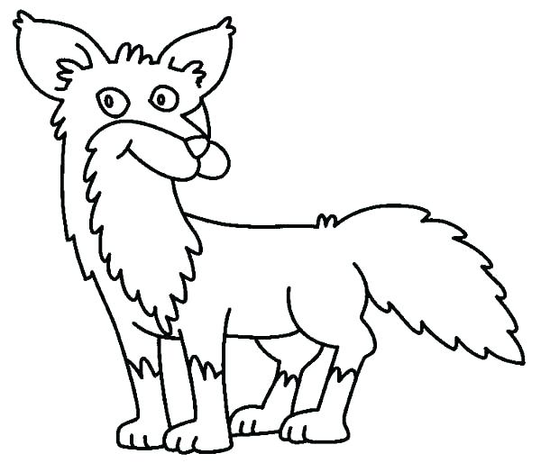 Ugly Fox Coloring Page