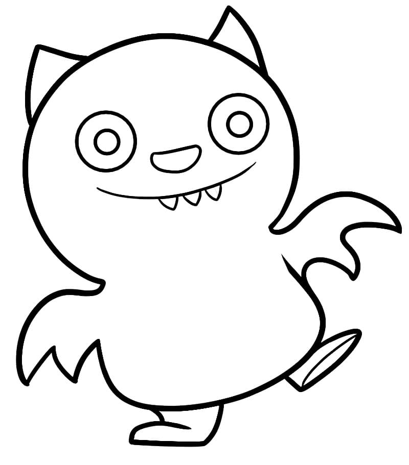 UglyDolls Lucky Bat Coloring Page