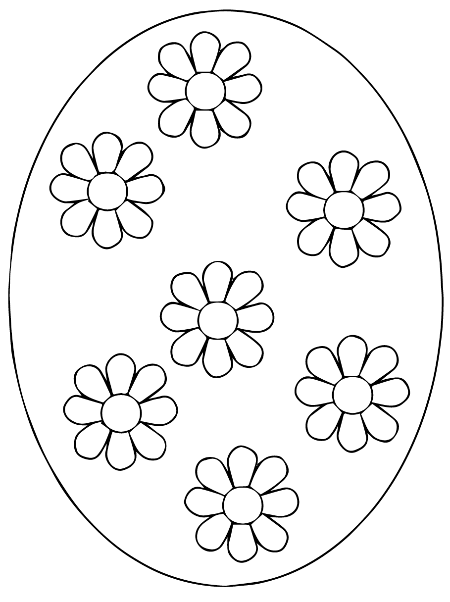 Ukrainian Easter Egg 4 Coloring Page