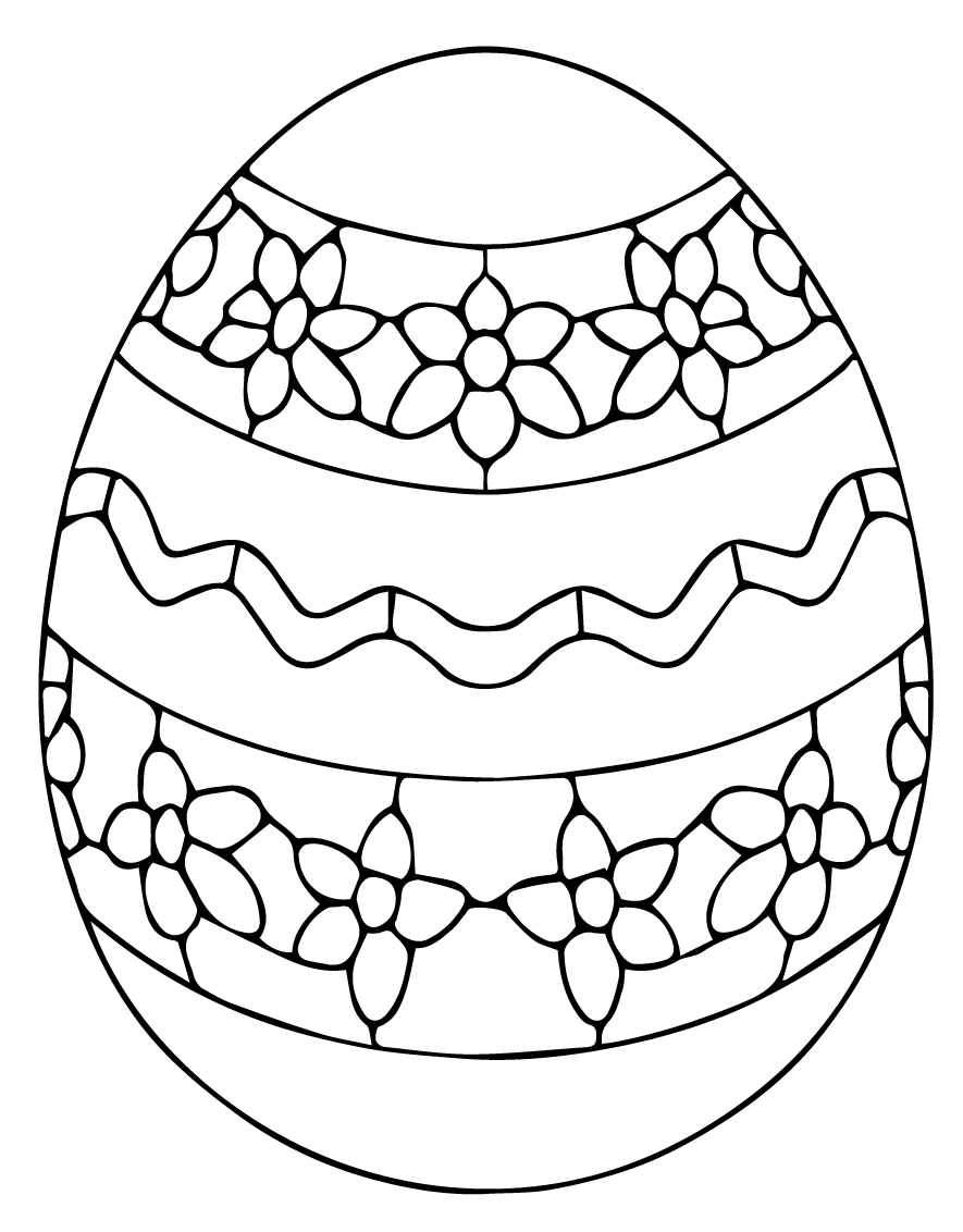 Ukrainian Easter Egg Coloring Page