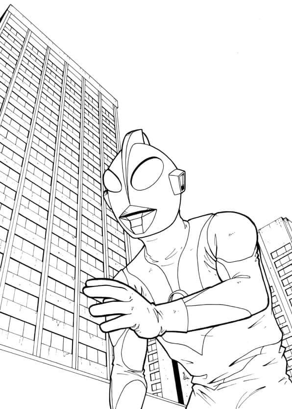 Ultraman 2 Coloring Page