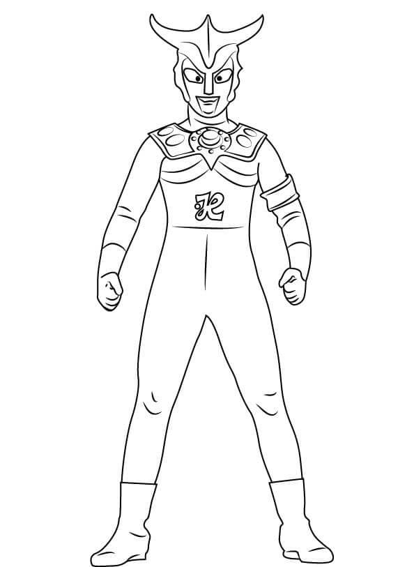 Ultraman 3 Coloring Page
