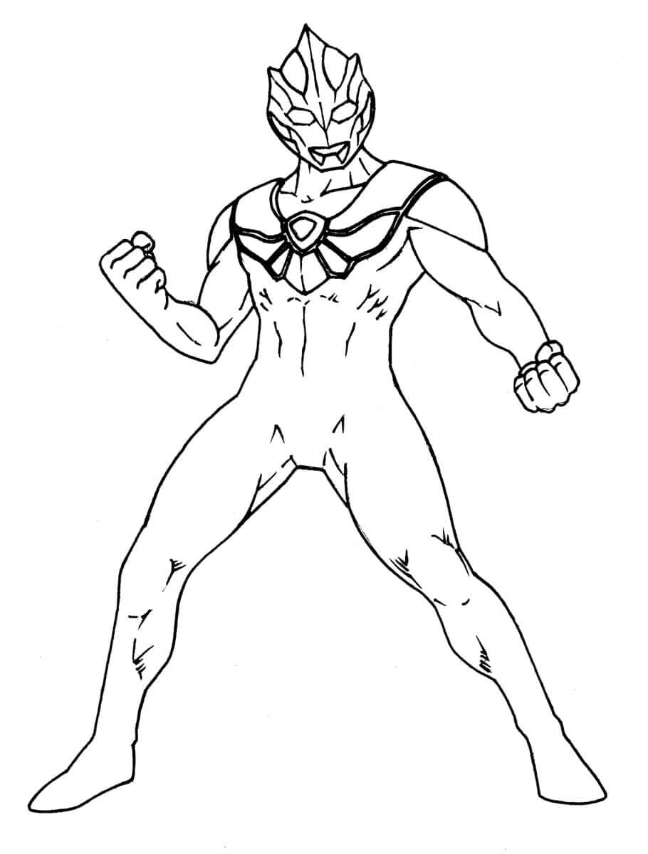 Ultraman 4 Coloring Page