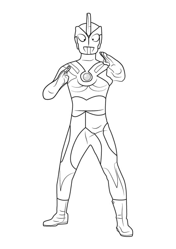 Ultraman Ace Coloring Page