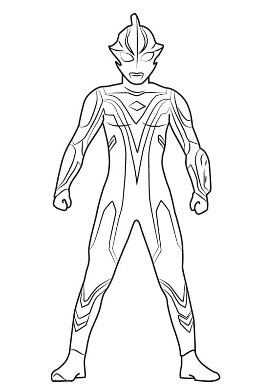 Ultraman Mebius Coloring Page