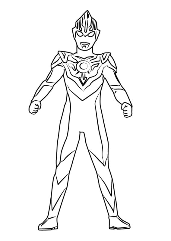 Ultraman Orb Coloring Page