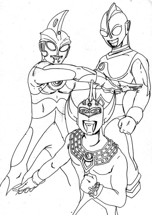 Ultraman Team 8 Coloring Page