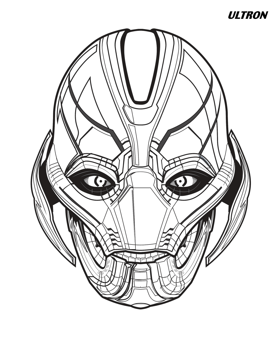 Ultron Avengers Marvel Coloring Page