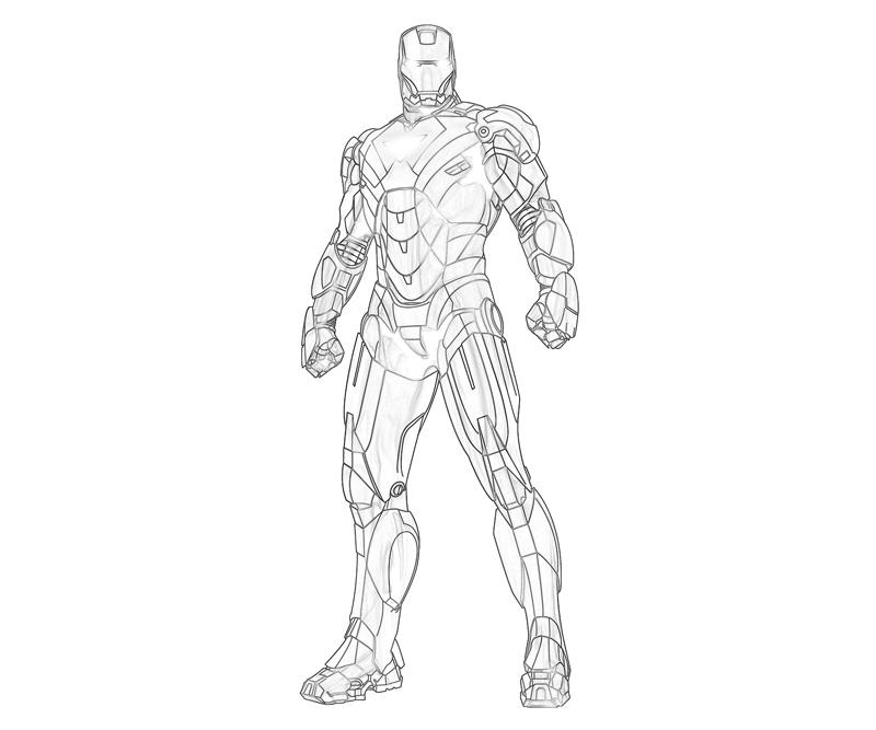 Unarmed Iron Man Coloring Page5b6b Coloring Page